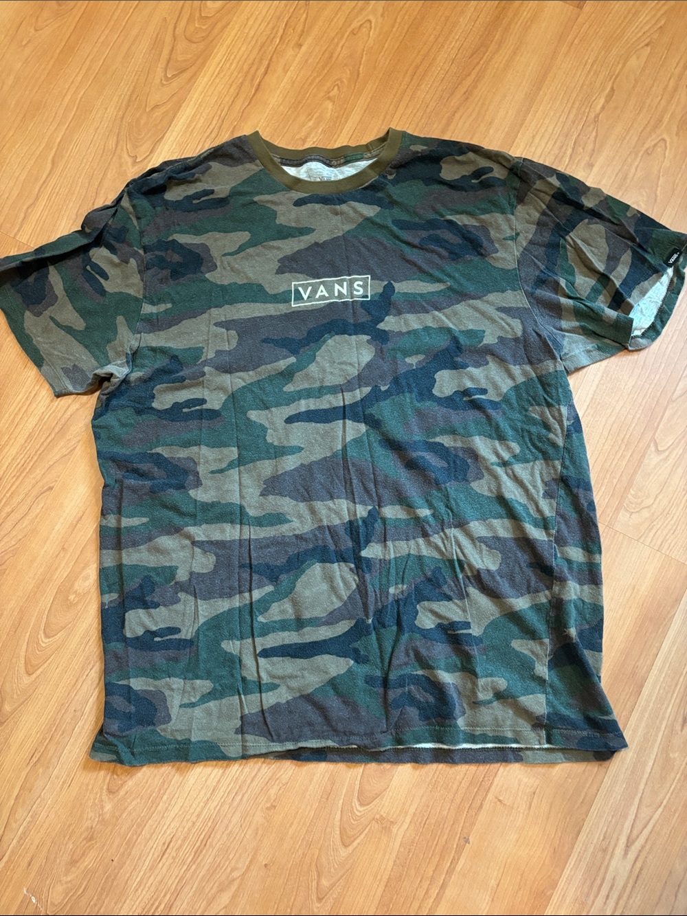 Vans Green Camo Short Sleeve Tee